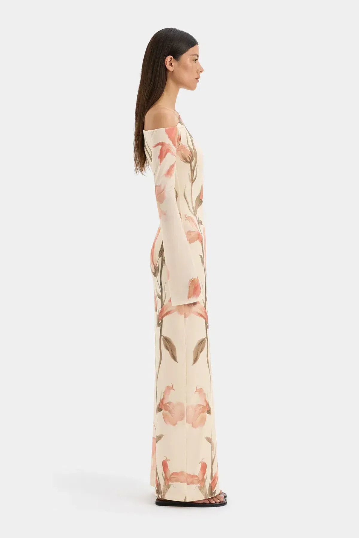 SIR Hana Tie Maxi Dress Print Size 1 AU Size 8 - Image 2