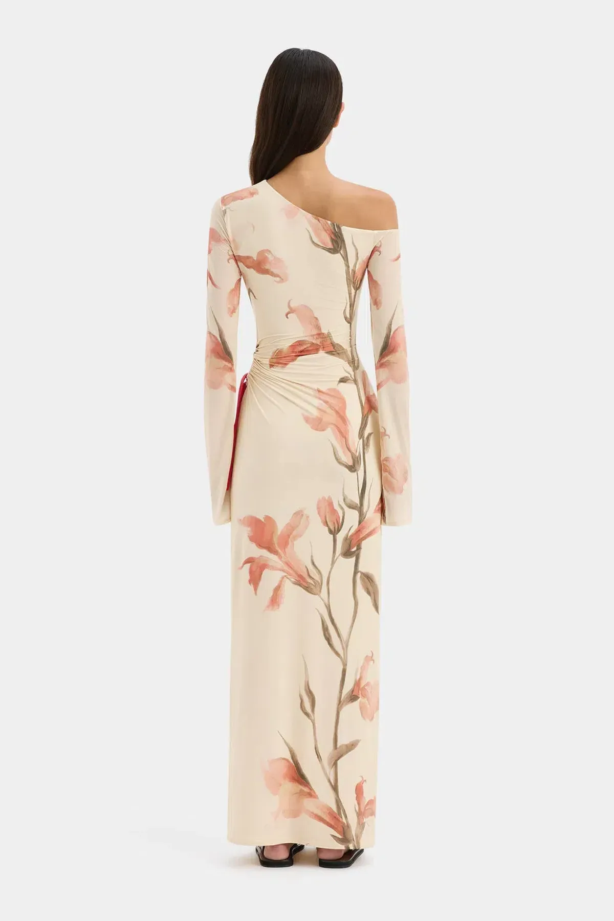 SIR Hana Tie Maxi Dress Print Size 1 AU Size 8 - Image 3