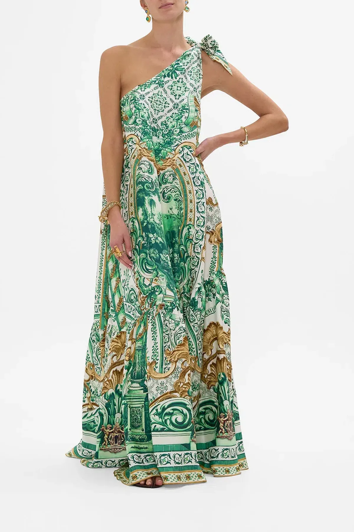 Camilla Tie One Shoulder Dress Corridor Of Calm Size AU 10 - Image 1