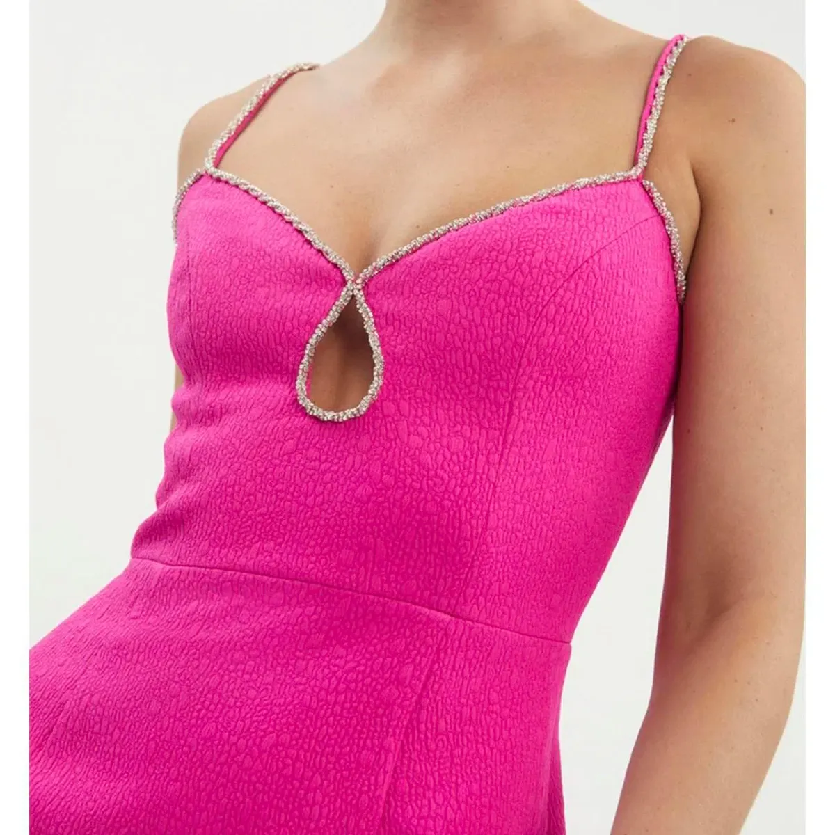 Rebecca Vallance Christina Mini Dress Hot Pink Size AU 12 - Image 2