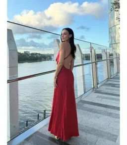 Manning Cartell Charmed Cowl Slip Dress in Red Size AU 6 for rent on The Volte - image 7