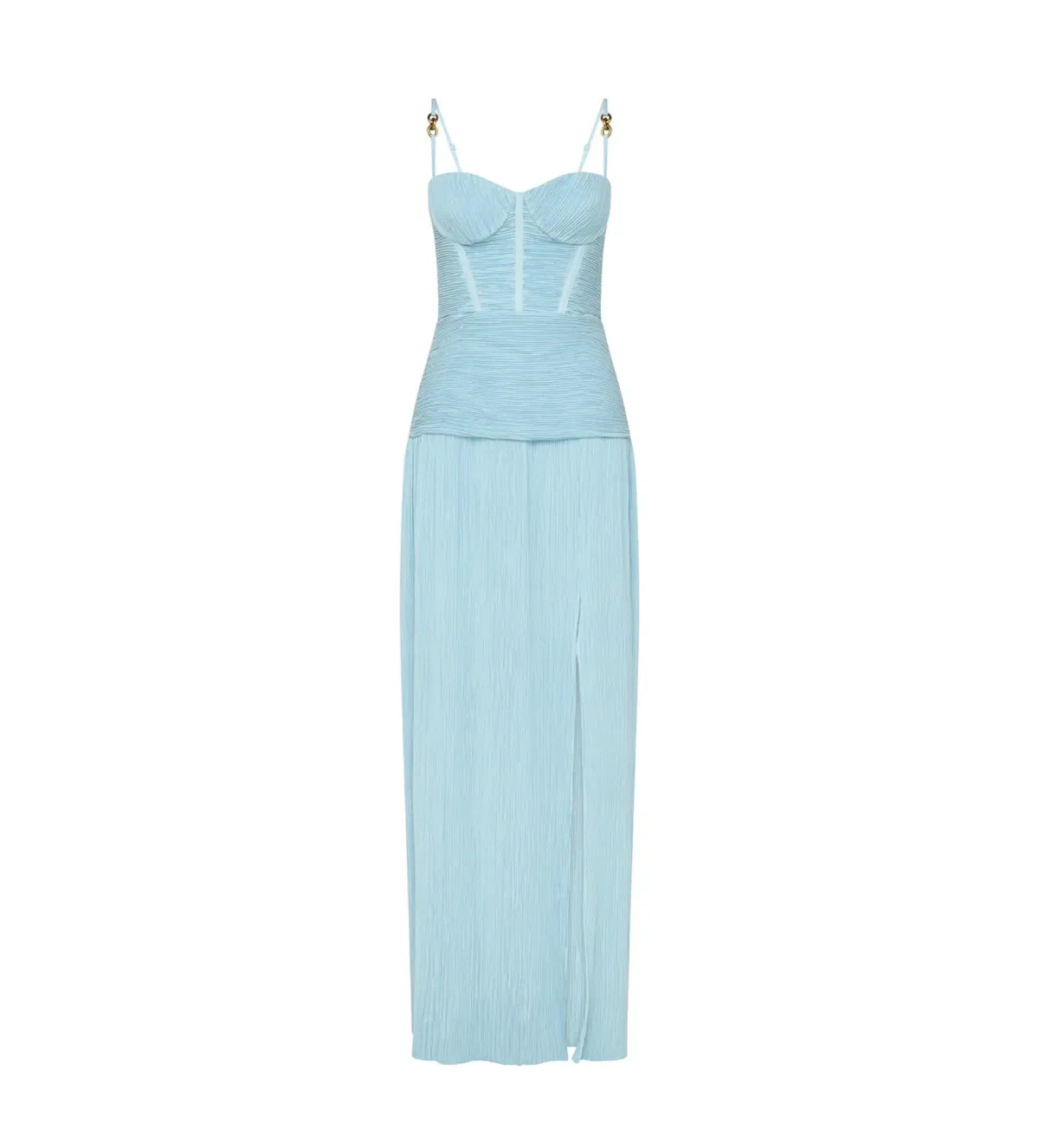 Manning Cartell Double Time Pleat Dress Acqua Spritz Size 8 - Image 4