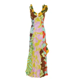 Alemais Poppy Spliced Midi Floral Dress Size 10 for rent on The Volte - image 4