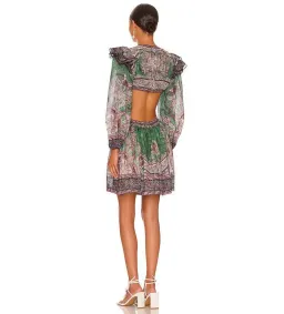 Zimmermann Anneke Ruffle Mini Dress Floral Size 1/AU 10 for rent on The Volte - image 2
