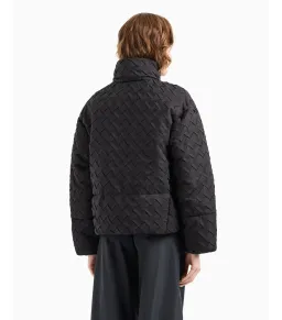 Emporio Armani Full-Zip Jacket in Woven Technical Fabric Black Size IT 48 / AU 16 for rent on The Volte - image 4