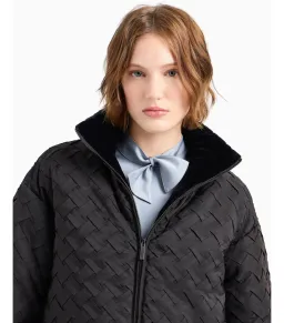 Emporio Armani Full-Zip Jacket in Woven Technical Fabric Black Size IT 48 / AU 16 for rent on The Volte - image 3
