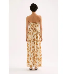 Nude Lucy Roshanne Mesh Maxi Dress Cream Floral Size XS / AU 6 for rent on The Volte - image 3