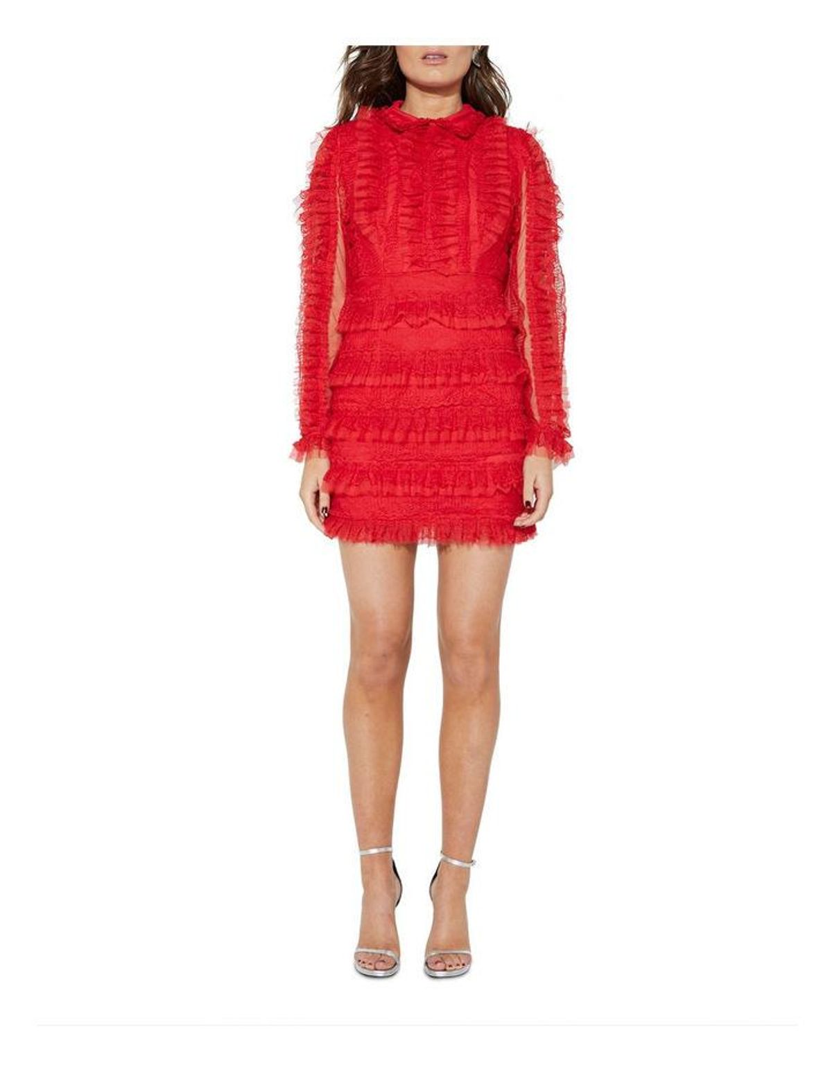 Mossman Majestic Mini Dress Red Size 8 - Image 1