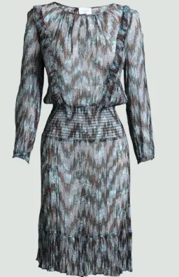 Once Was Silk Midi Multi with Cotton Slip Size 8  for rent on The Volte - image 1