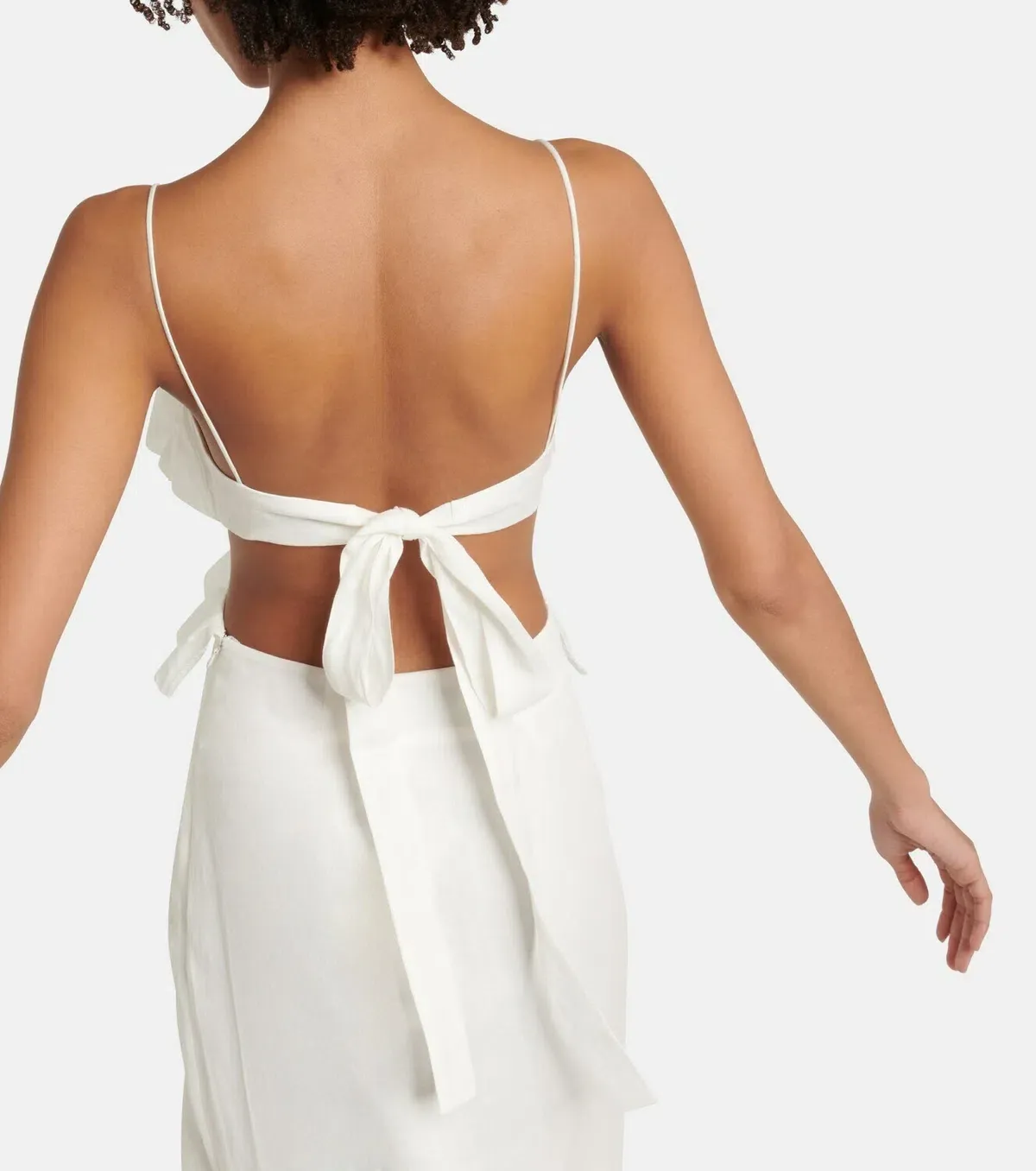 Sir the Label Allegra Frill Maxi Dress Ivory Size 6 - Image 3