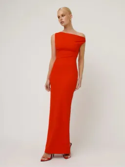 Effie Kats Inaya Gown Cherry Red Size AU 8 for rent on The Volte - image 1