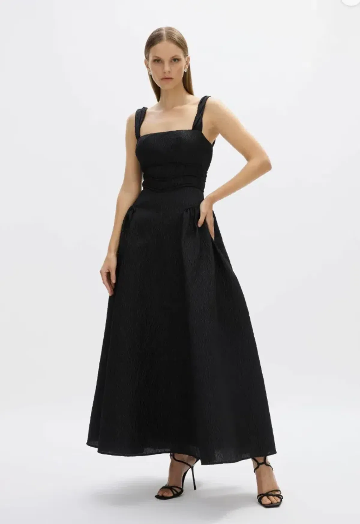 Rachel Gilbert Sophia Strap Dress Black Size AU 10 - Image 1