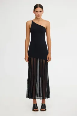 Significant Other Black Midi Arla Dress Size 8 for rent on The Volte - image 1