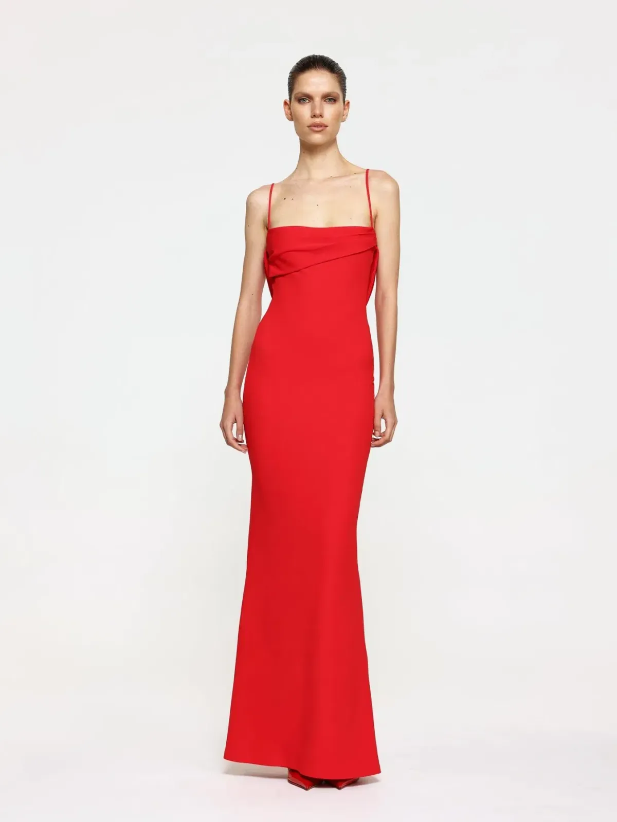 Effie Kats Havilland Gown Red Size 6 - Image 2