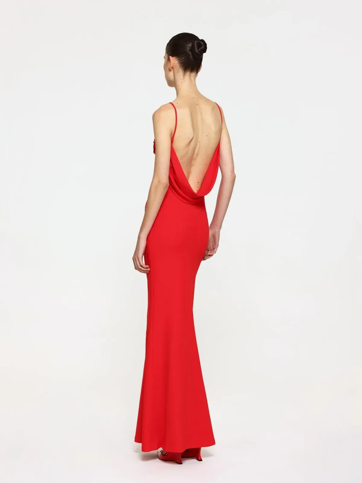 Effie Kats Havilland Gown Red size 8 - Image 5