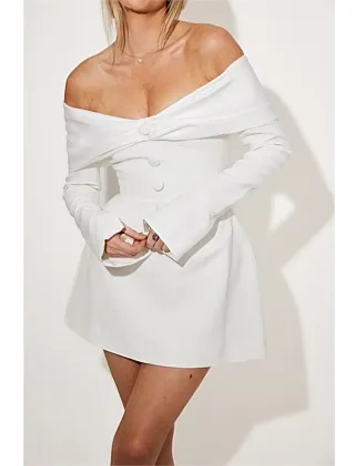 Odd Muse The Ultimate Muse Bow Mini Dress White Size S / AU 8 - Image 2