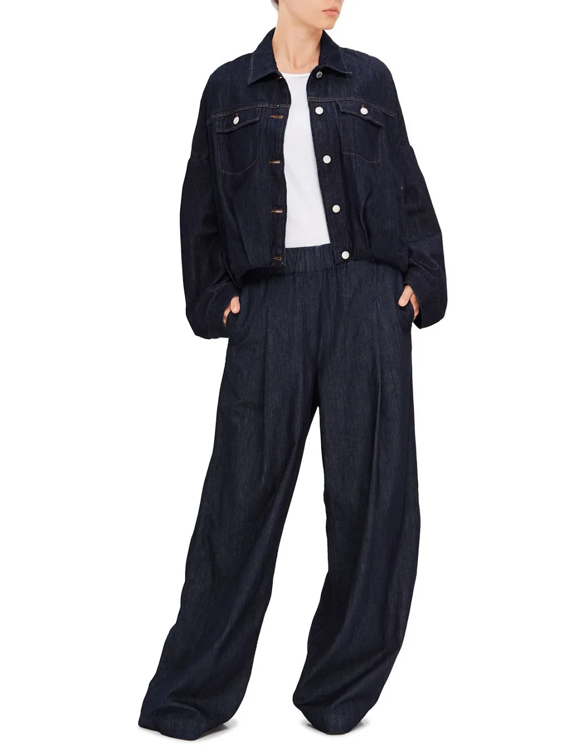 Dries Van Noten Pila Wide Leg Denim Pants Indigo Size S / AU 8 - Image 1
