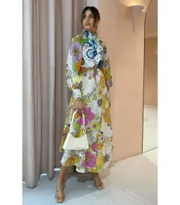 Alemais Farrah Cut Out Midi Dress Floral Size AU 14 for rent on The Volte - image 1