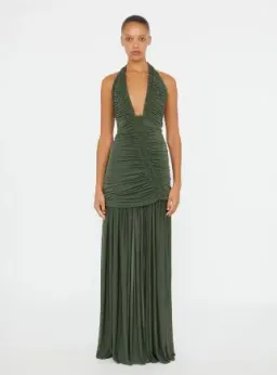 Christopher Esber Orion Gown Green Size 8 for rent on The Volte - image 1