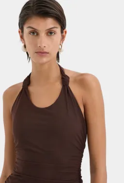 Sir The Label Jacques Know Midi Dress Brown Size 10 for rent on The Volte - image 3