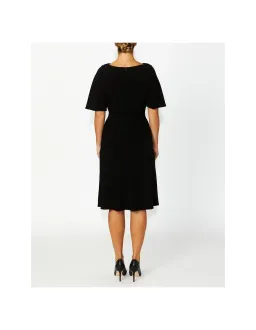 Anthea Crawford Harmony Midi Dress Black Size AU 12 for rent on The Volte - image 3