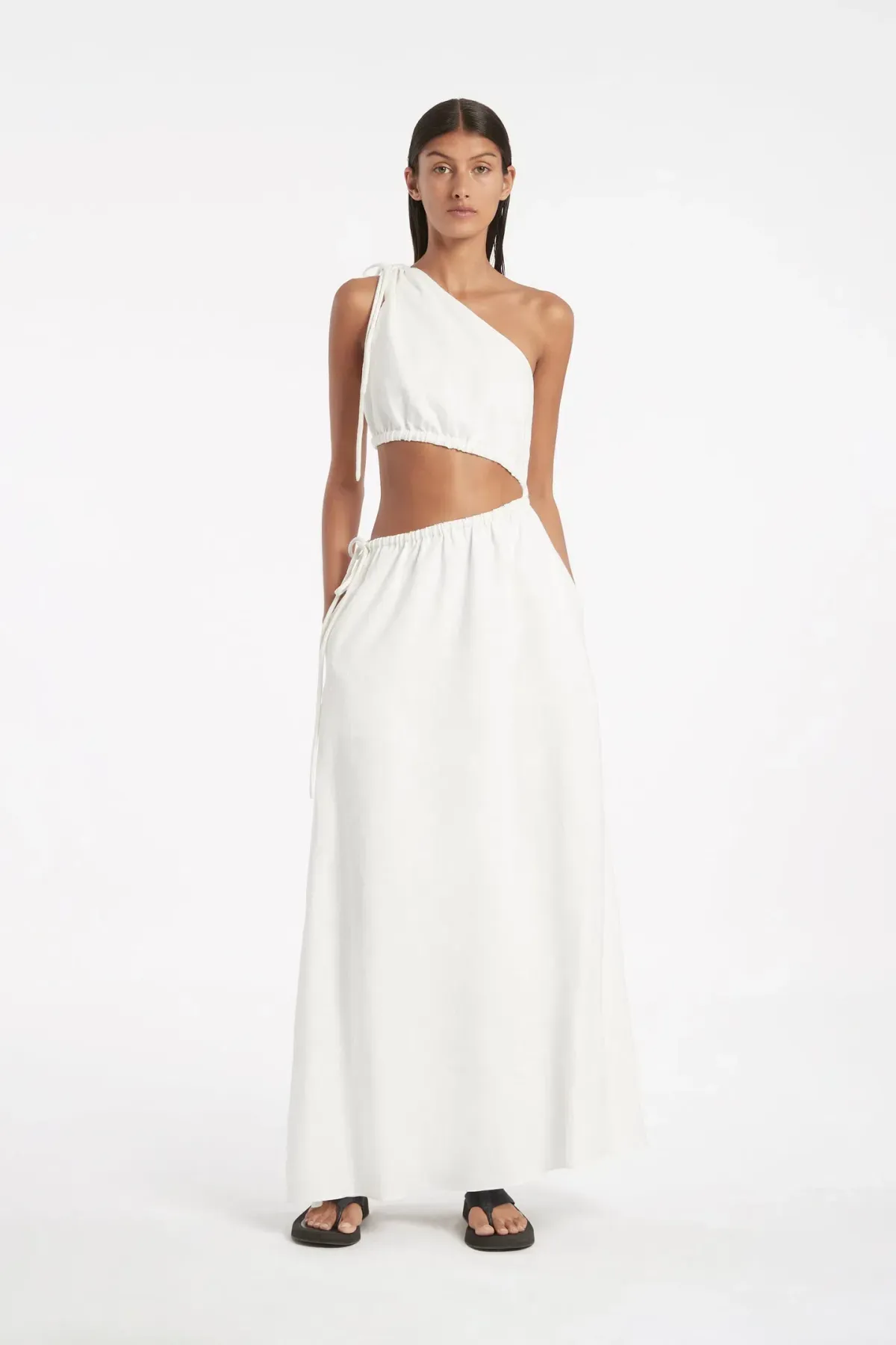 Sir The Label Blanche Asymmetrical Gown White Size 8 - Image 1