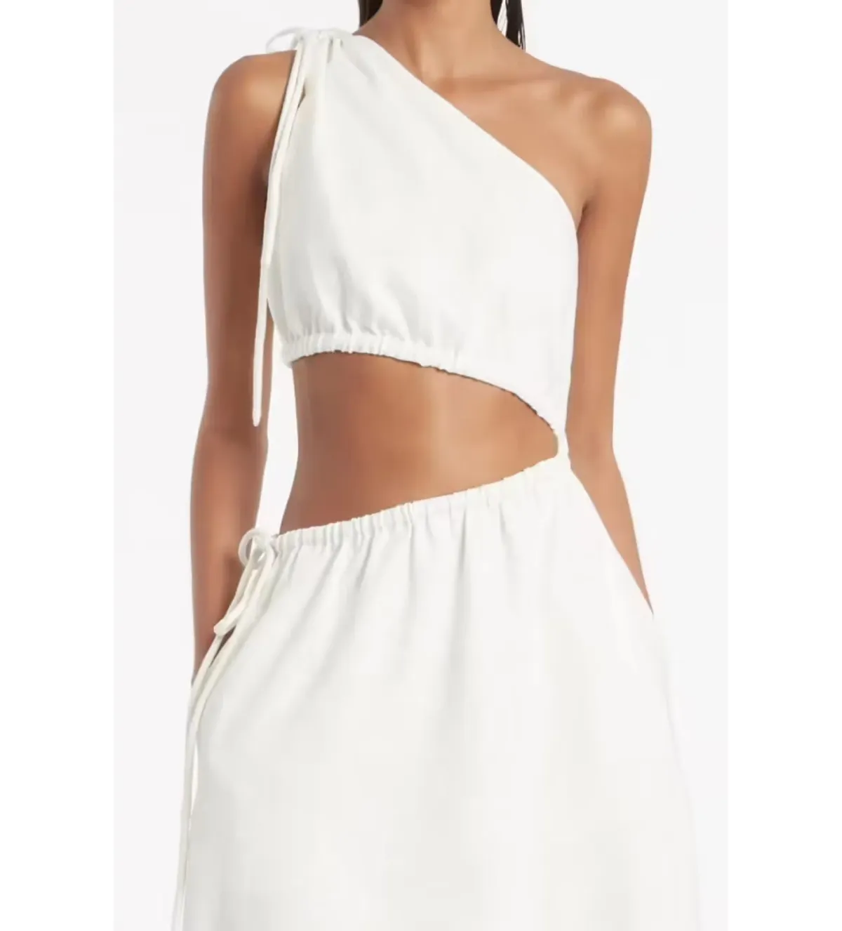 Sir The Label Blanche Asymmetrical Gown White Size 8 - Image 2