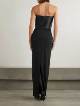 Solace London - The Afra Maxi Dress in Black for rent on The Volte - image 3