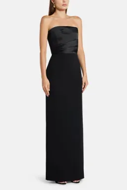Solace London - The Afra Maxi Dress in Black for rent on The Volte - image 1