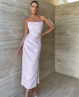 Bianca & Bridgett Evelyn Dress Blush for rent on The Volte - image 3