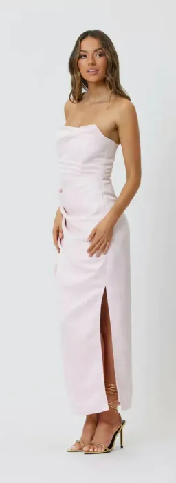 Bianca & Bridgett Evelyn Dress Blush for rent on The Volte - image 2