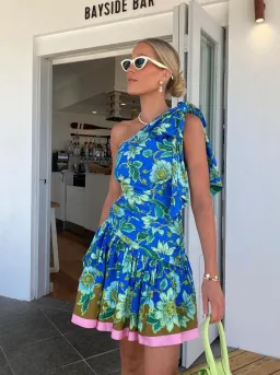 Alemais Winnie One Shoulder Mini Dress size 6 for rent on The Volte - image 4