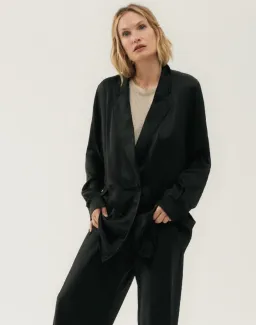 Silk Laundry Relaxed Blazer Black Size 8 for rent on The Volte - image 3