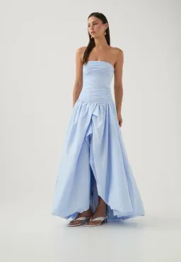Aje Violette Bubble Hem Maxi Blue Size AU 8 for rent on The Volte - image 3