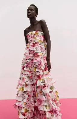 Aje Fleur Pleated Gown Floral Size 8 for rent on The Volte - image 5