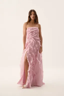 Aje Allairie Gown Chalk Pink Size 12 for rent on The Volte - image 2