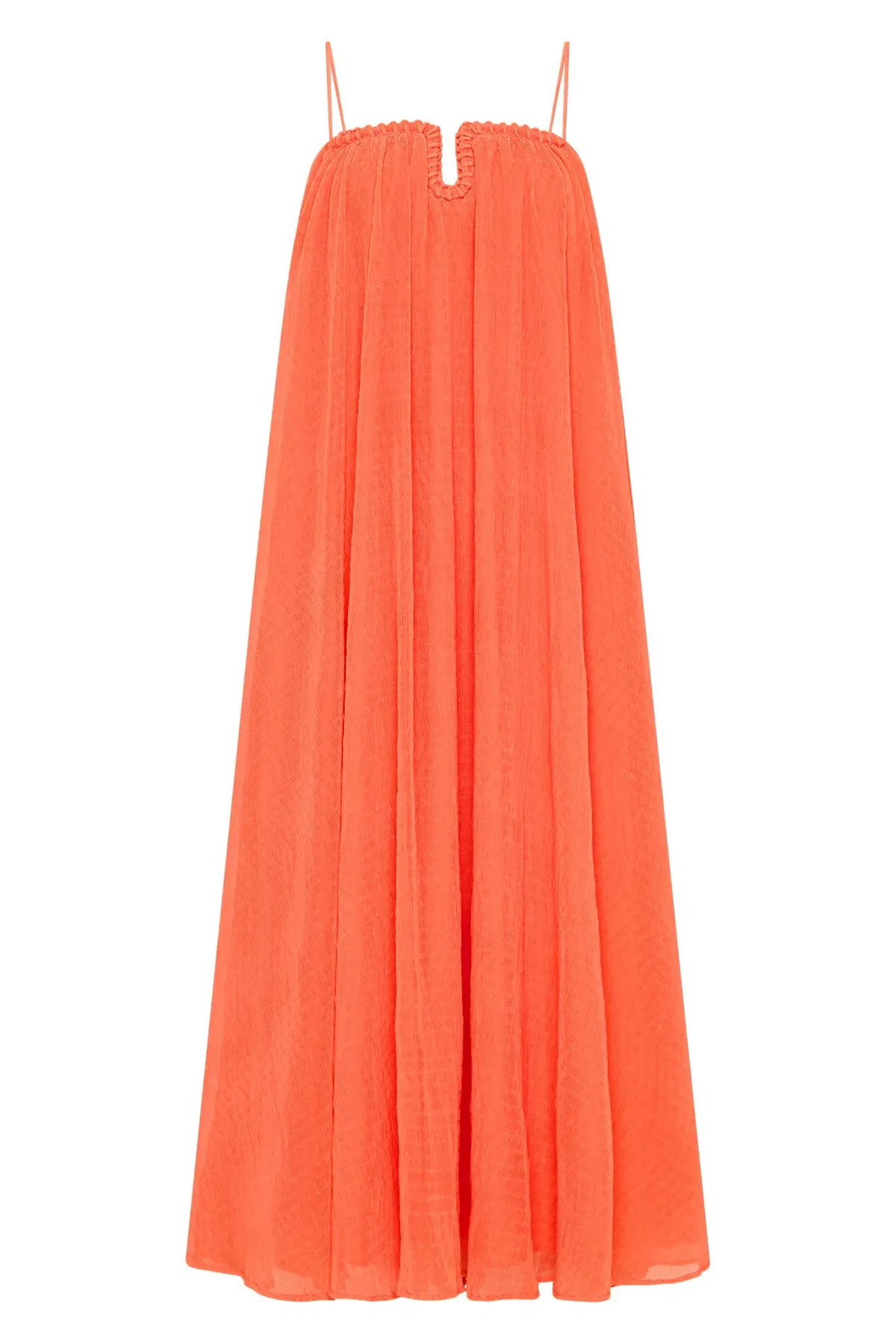 AJE Filigree Sweetheart Midi Dress Sunset Orange Size 8 - Image 3