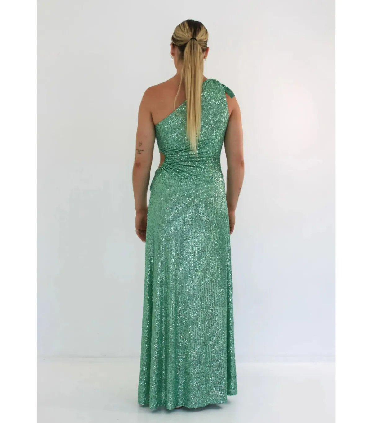 Sonya Moda Nour Mint Sequins Dress Mint Sequins Size AU 10 - Image 3