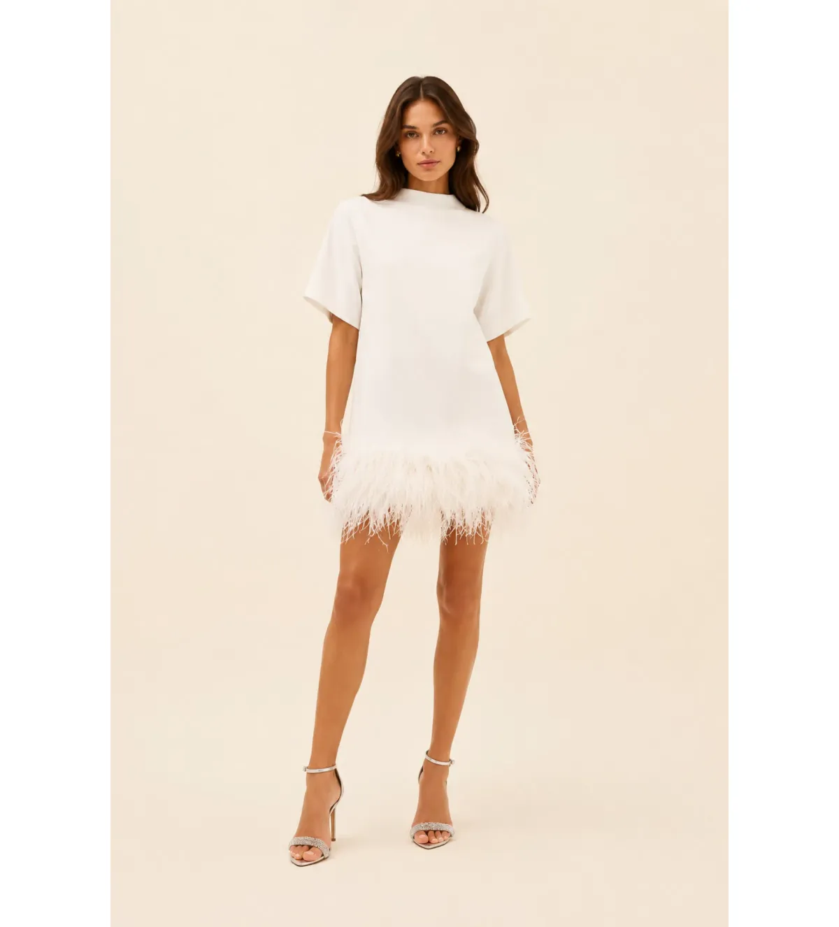 Rachel Gilbert Rita Mini Dress in Ivory Size 2/AU10 - Image 1