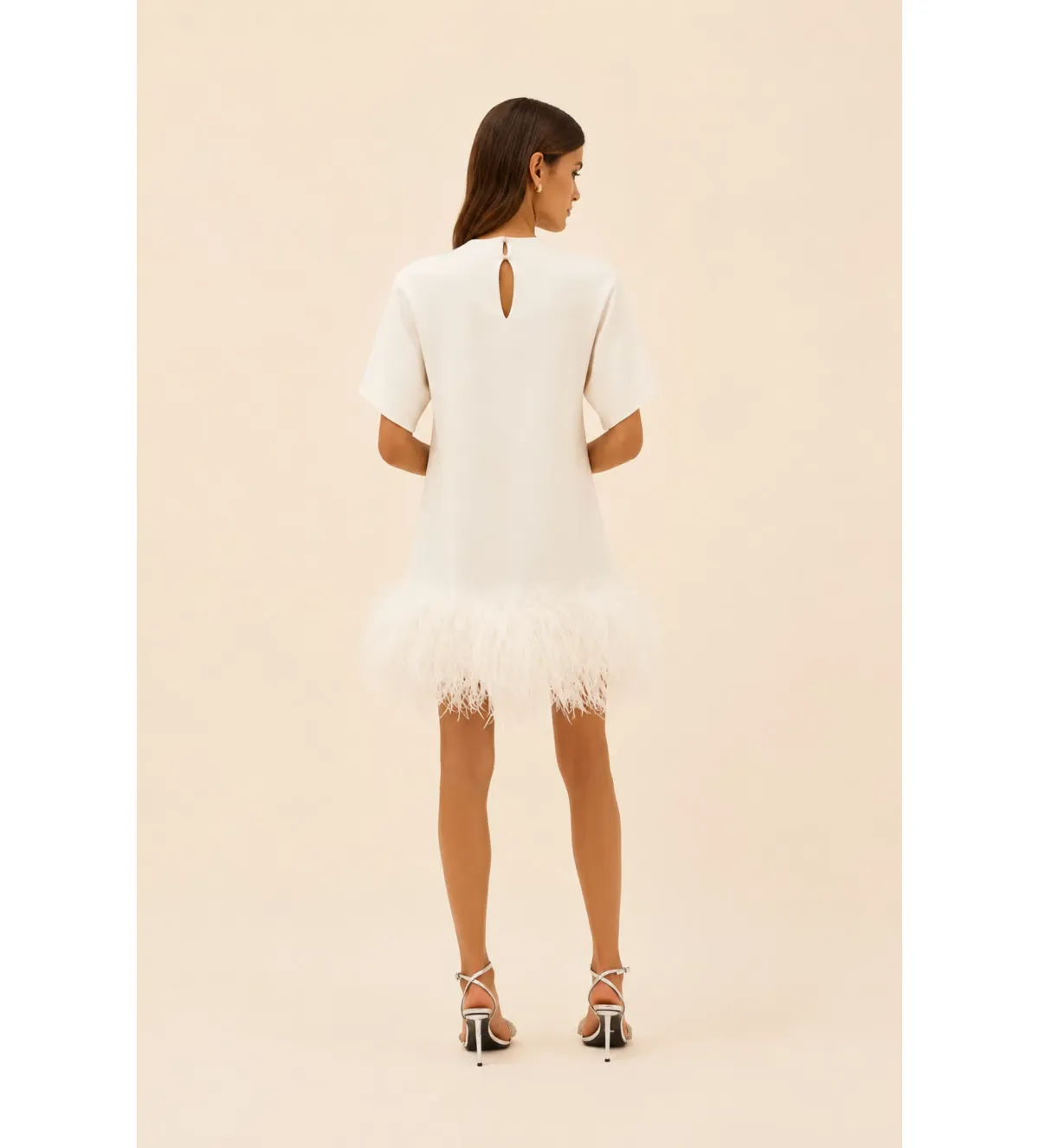 Rachel Gilbert Rita Mini Dress in Ivory Size 2/AU10 - Image 2