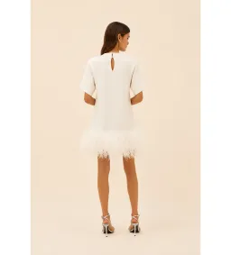 Rachel Gilbert Rita Mini Dress in Ivory Size 2/AU10 for rent on The Volte - image 2