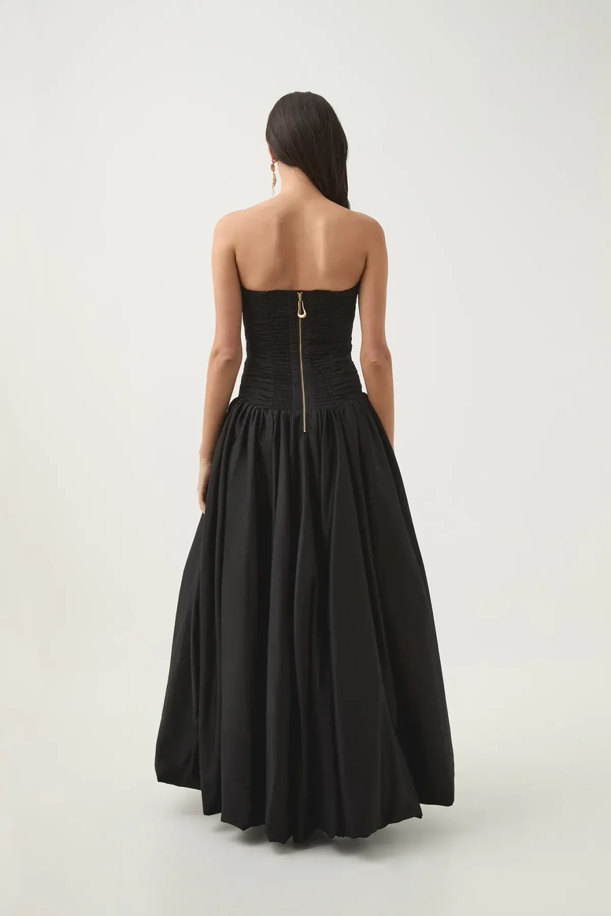 AJE Violette Bubble Hem Maxi Dress in Black Size 8 - Image 2