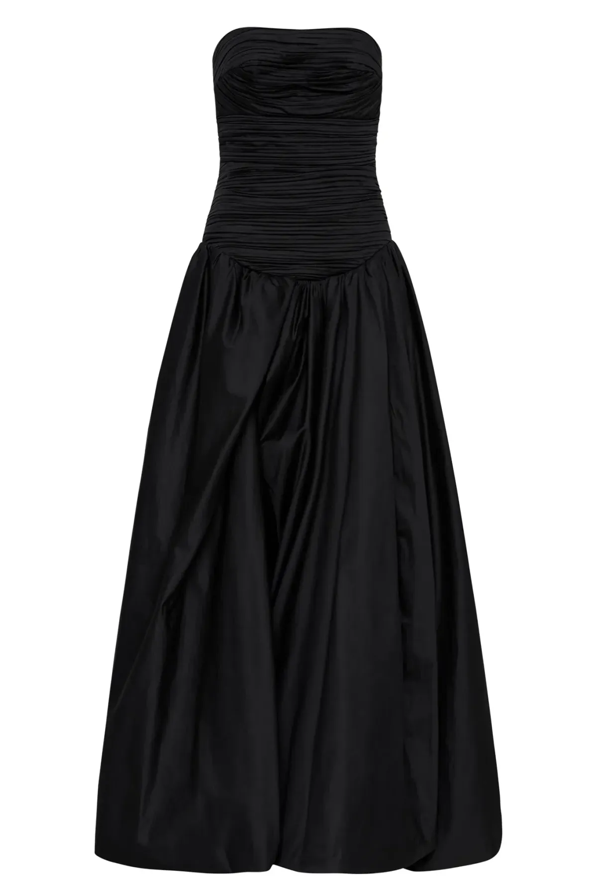 AJE Violette Bubble Hem Maxi Dress in Black Size 8 - Image 4