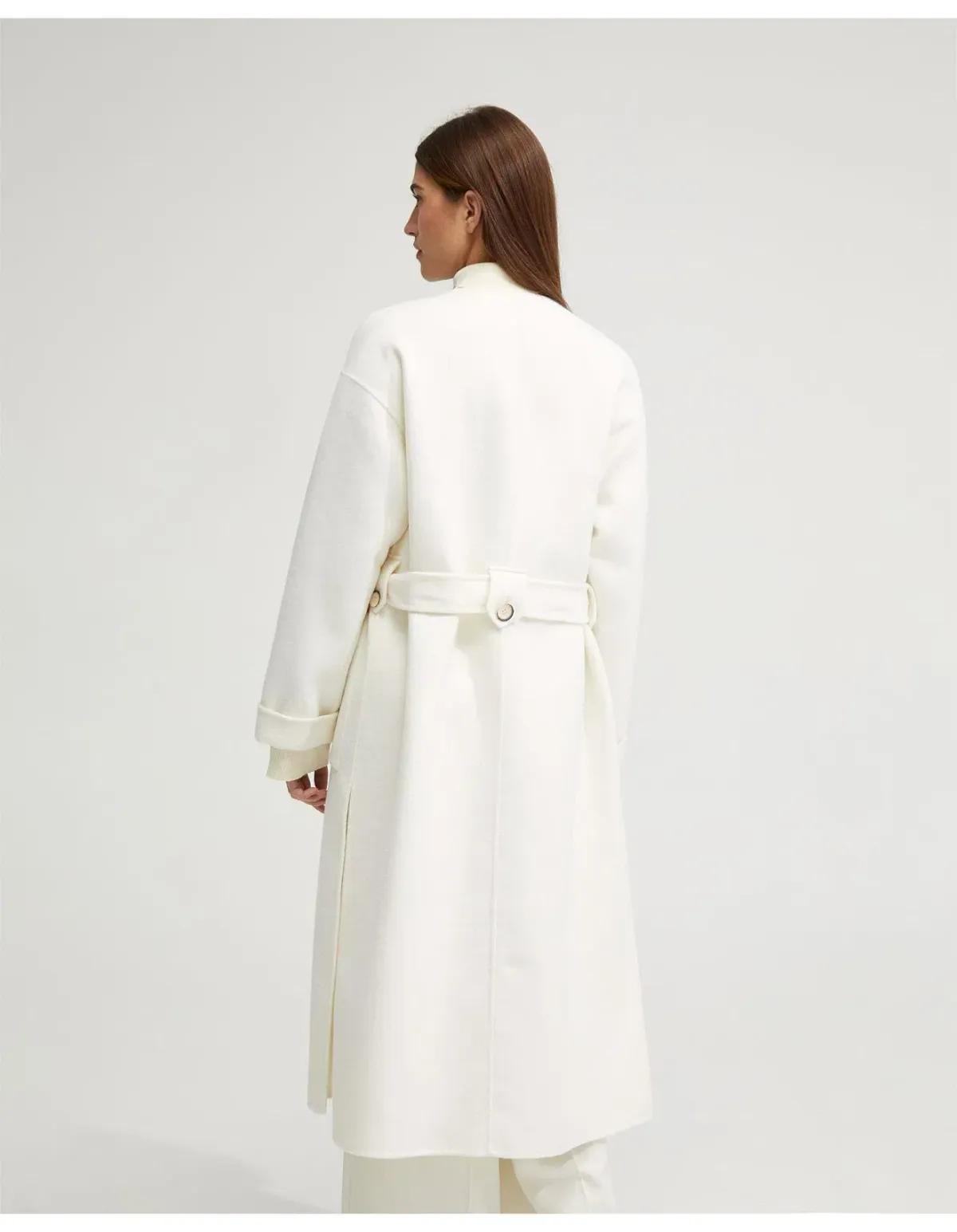 Oxford Sabine Wool Rich Unlined Coat White Size M / Size AU 12 - Image 4