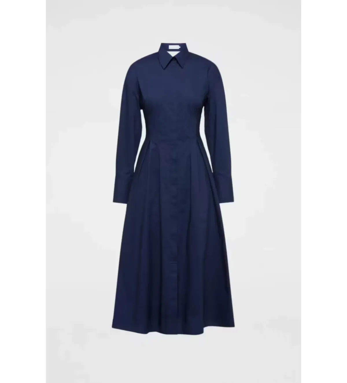 Scanlan Theodore Parachute Cut Out Shirt Midi Dress Navy Size AU 10 - Image 5