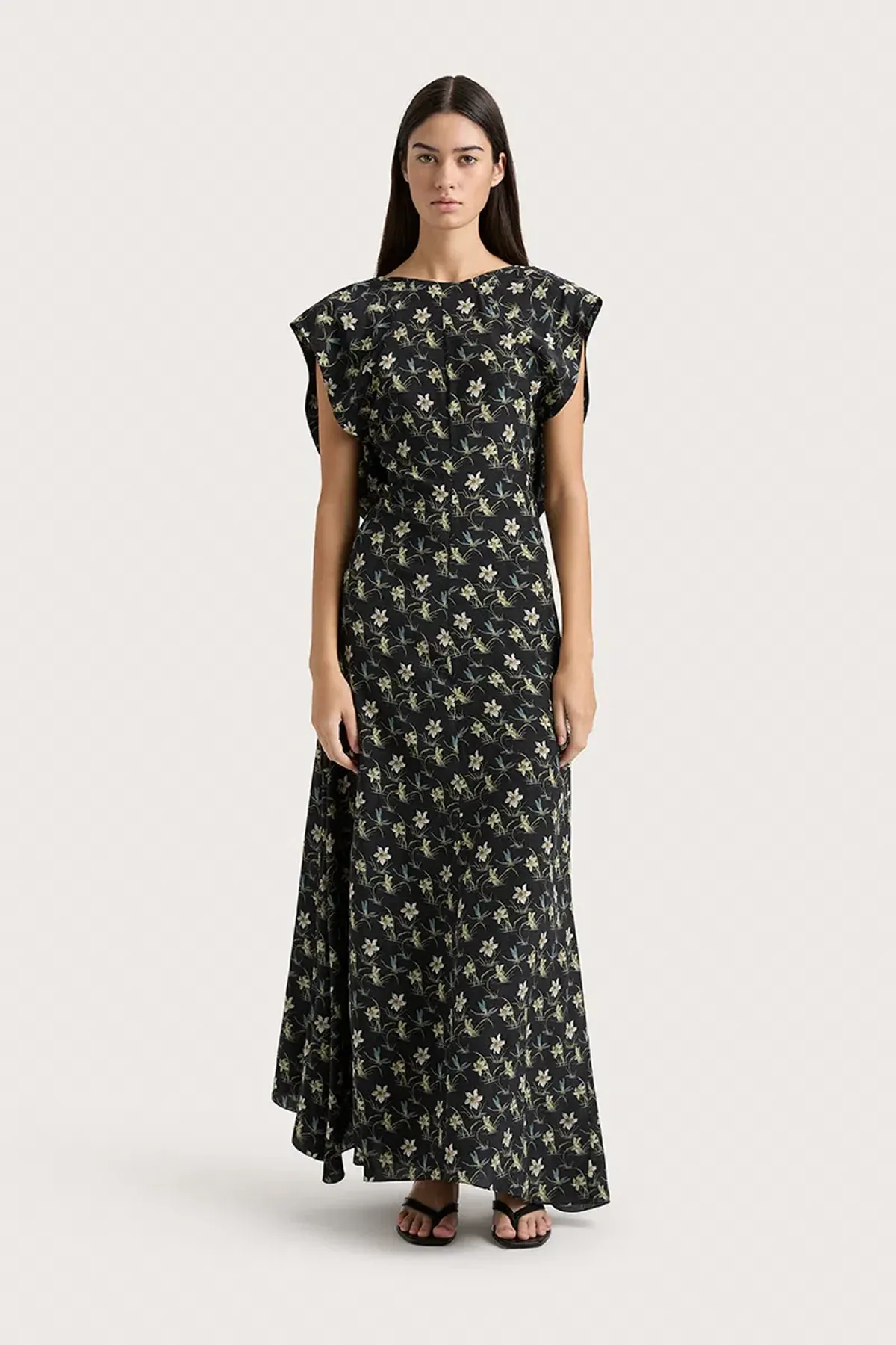 Faithfull Paloma Maxi Black Floral AU Size 8 - Image 1