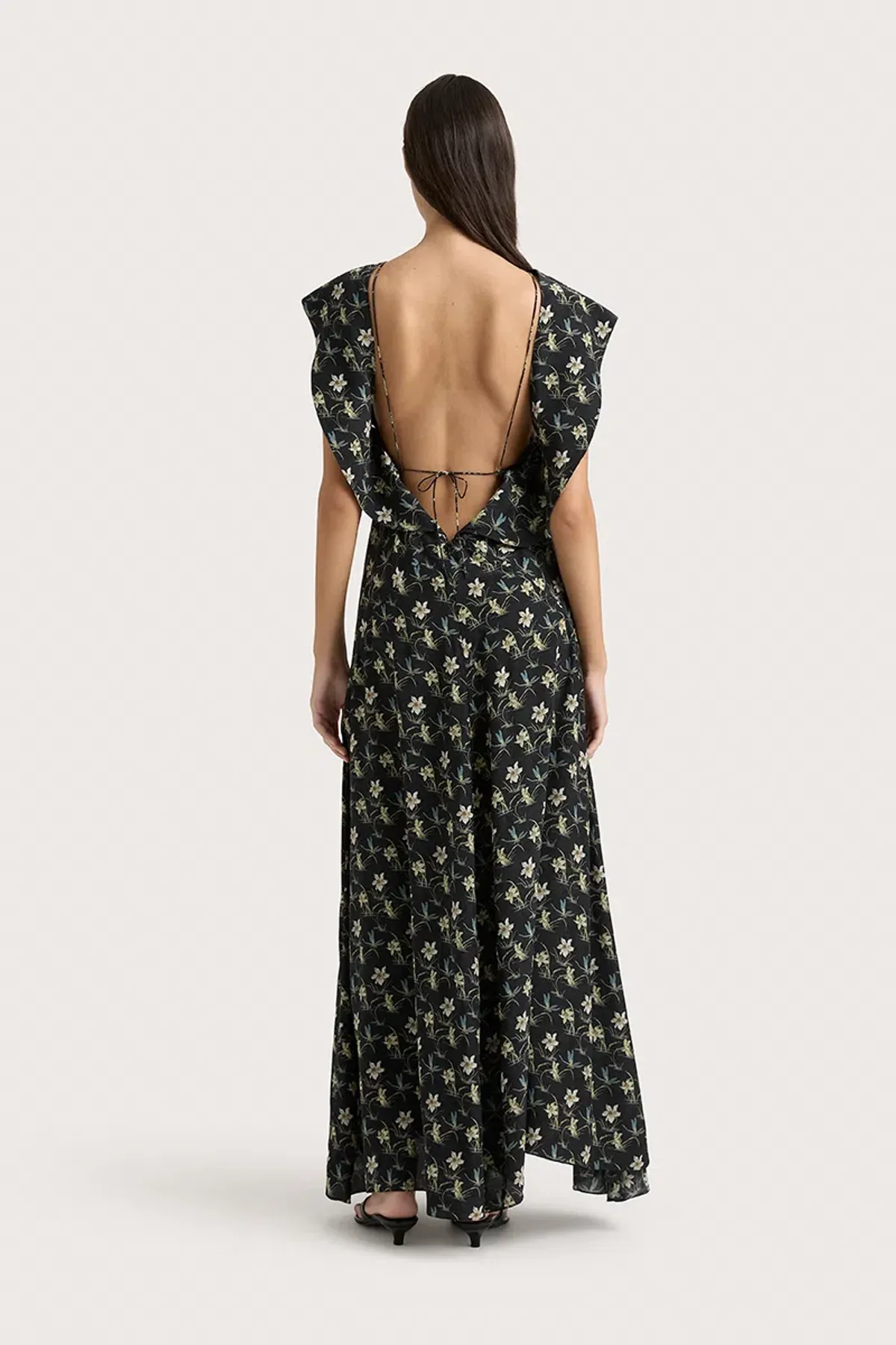 Faithfull Paloma Maxi Black Floral AU Size 8 - Image 2