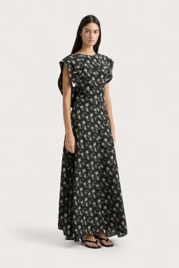 Faithfull Paloma Maxi Black Floral AU Size 8 for rent on The Volte - image 4
