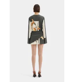 Sir the Label Constance Twist Mini Dress Iris Floral Size AU 10 for rent on The Volte - image 3