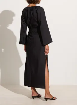 Faithfull The Brand De Deus Midi Dress Black Size AU 8 for rent on The Volte - image 3